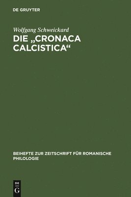 bokomslag Die &quot;cronaca calcistica&quot;