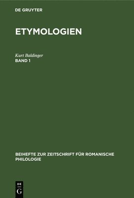 bokomslag Etymologien. Band 1