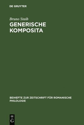 bokomslag Generische Komposita