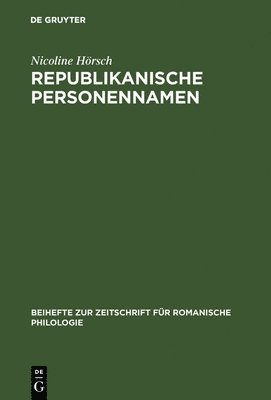 bokomslag Republikanische Personennamen