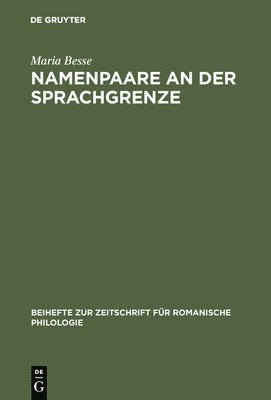 bokomslag Namenpaare an der Sprachgrenze