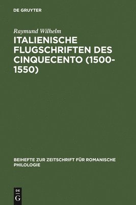 Italienische Flugschriften des Cinquecento (1500-1550) 1