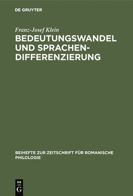 bokomslag Bedeutungswandel und Sprachendifferenzierung