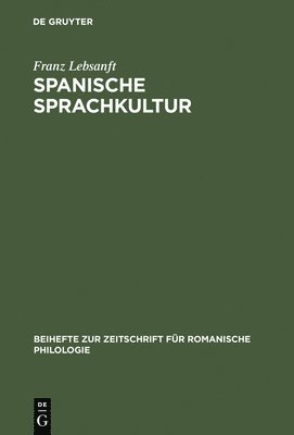 bokomslag Spanische Sprachkultur