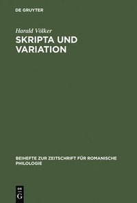 bokomslag Skripta und Variation
