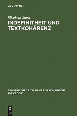 bokomslag Indefinitheit und Textkohrenz