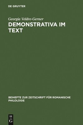 Georgia Veldre-Gerner - Demonstrativa im Text, Inbunden