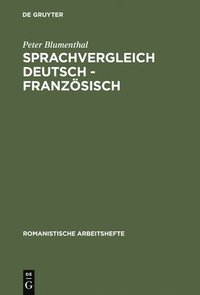 bokomslag Sprachvergleich Deutsch - Franzsisch
