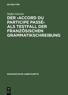 bokomslag Der >Accord Du Participe Passé