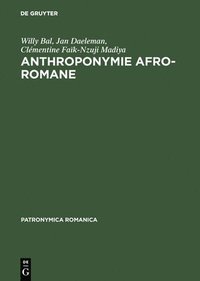 bokomslag Anthroponymie afro-romane