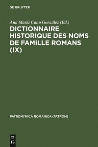 bokomslag Dictionnaire historique des noms de famille romans (IX)