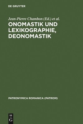Onomastik und Lexikographie, Deonomastik 1