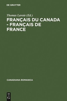 bokomslag Franais du Canada - Franais de France