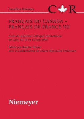 Franais du Canada - Franais de France VII 1