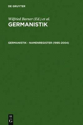 Germanistik - Namenregister (1995-2004)