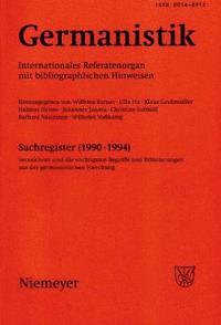 bokomslag Germanistik, Sachregister (1990-1994)