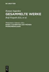 bokomslag Schriften zur frühen Phänomenologie