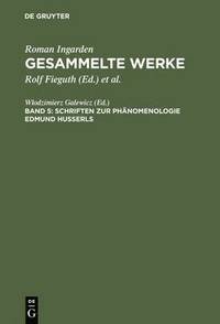 bokomslag Schriften zur Phanomenologie Edmund Husserls