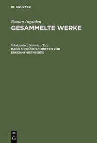 bokomslag Frühe Schriften zur Erkenntnistheorie