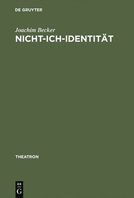 bokomslag Nicht-Ich-Identitt