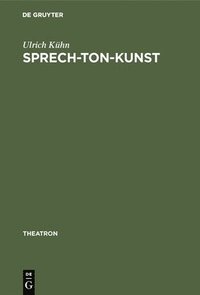 bokomslag Sprech-Ton-Kunst