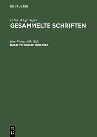 bokomslag Gesammelte Schriften, Band VII, Briefe 1901-1963