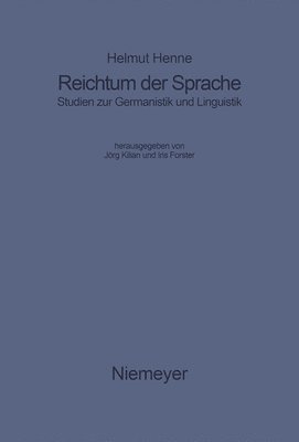 bokomslag Reichtum der Sprache