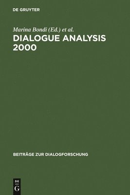 Dialogue Analysis 2000 1