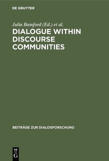 Julia Bamford, Marina Bondi - Dialogue within Discourse Communities, Häftad