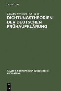 bokomslag Dichtungstheorien Der Deutschen Frhaufklrung