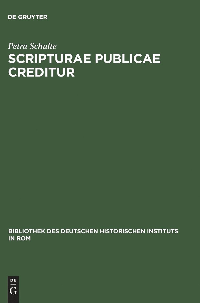 Scripturae publicae creditur 1