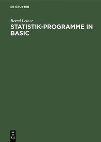 bokomslag Statistik-Programme in BASIC