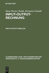 bokomslag Input-Output-Rechnung: Input-Output-Tabellen