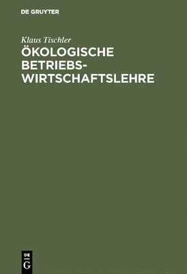 bokomslag kologische Betriebswirtschaftslehre