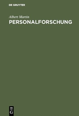 Albert Martin - Personalforschung, Inbunden