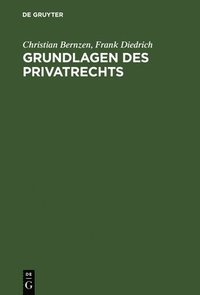 bokomslag Grundlagen des Privatrechts