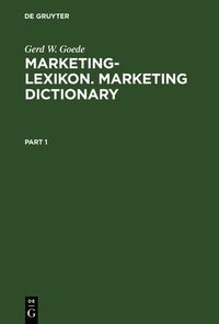bokomslag Marketing-Lexikon. Marketing Dictionary