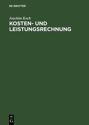 Kosten- und Leistungsrechnung 1