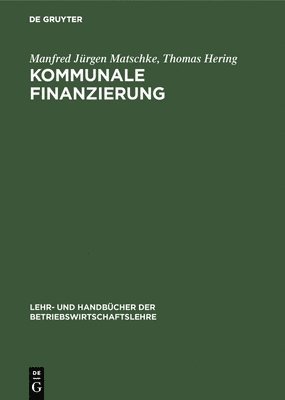 bokomslag Kommunale Finanzierung