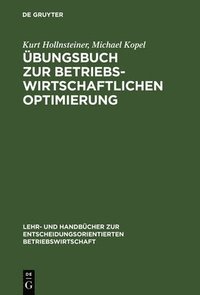 bokomslag bungsbuch Zur Betriebswirtschaftlichen Optimierung