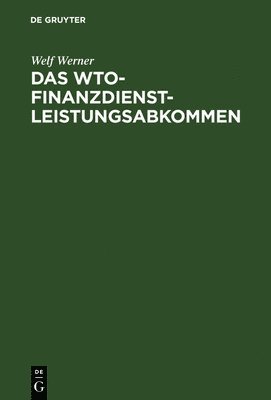 bokomslag WTO-Finanzdienstleistungsabkommen