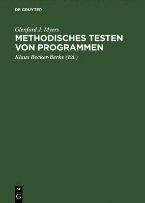 bokomslag Methodisches Testen von Programmen