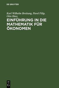 bokomslag Einfhrung in die Mathematik fr konomen