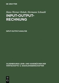 bokomslag Input-Output-Analyse