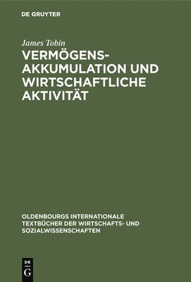 bokomslag Vermgensakkumulation und wirtschaftliche Aktivitt