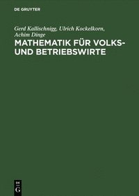 bokomslag Mathematik fr Volks- und Betriebswirte