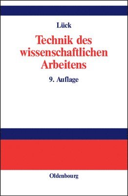 bokomslag Technik des wissenschaftlichen Arbeitens