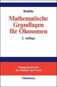 bokomslag Mathematische Grundlagen Fr konomen