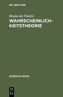 Bruno De Finetti - Wahrscheinlichkeitstheorie, Inbunden