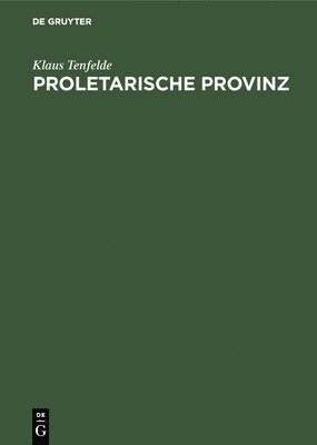 bokomslag Proletarische Provinz